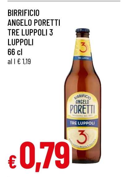 BIRRIFICIO ANGELO PORETTI TRE LUPPOLI 3 LUPPOLI