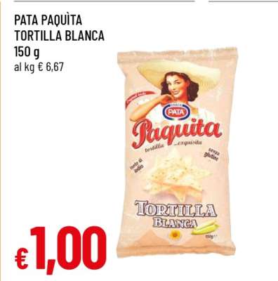 PATA PAQUITA TORTILLA BLANCA