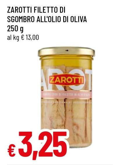 ZAROTTI FILETTO DI SGOMBRO ALL'OLIO DI OLIVA