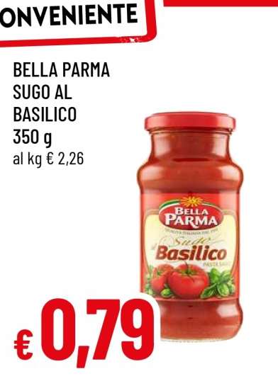 BELLA PARMA SUGO AL BASILICO