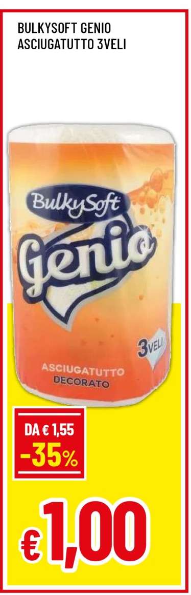 BULKYSOFT GENIO ASCIUGATUTTO 3VELI
