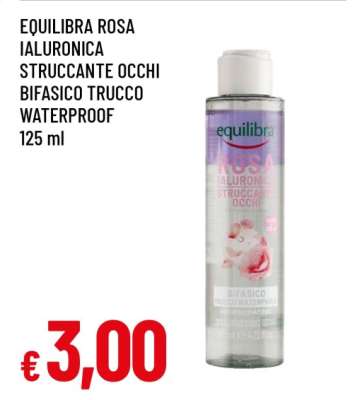 EQUILIBRA ROSA IALURONICA STRUCCANTE OCCHI BIFASICO TRUCCO WATERPROOF