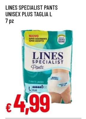 LINES SPECIALIST PANTS UNISEX PLUS TAGLIA L