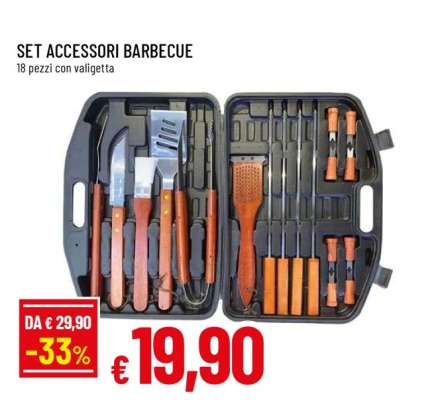 SET ACCESSORI BARBECUE
