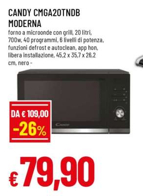 CANDY CMGA20TNDB MODERNA