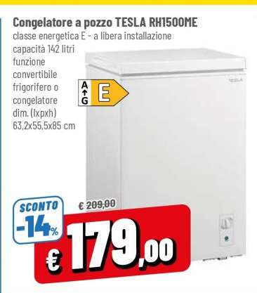 Congelatore a pozzo TESLA RH1500ME