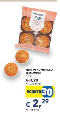 MUFFIN AL MIRTILLO ESSELUNGA