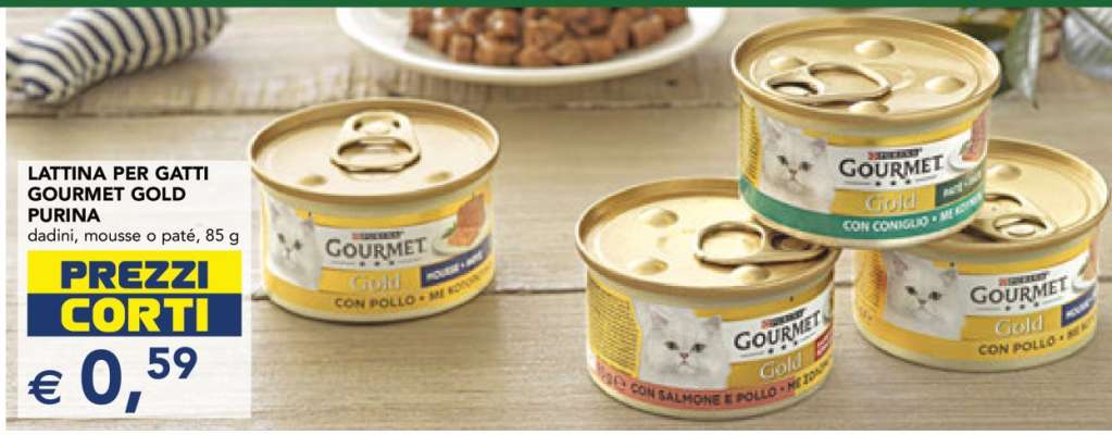 LATTINA PER GATTI GOURMET GOLD PURINA