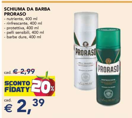 SCHIUMA DA BARBA PRORASO