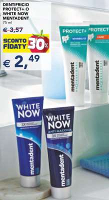 DENTIFRICIO PROTECT+ WHITE NOW MENTADENT