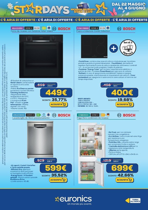 Volantino Euronics - 22/5/2025 - 4/6/2025. Pagina 1