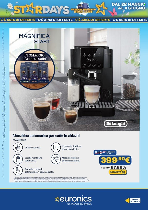 Volantino Euronics - 22/5/2025 - 4/6/2025. Pagina 1