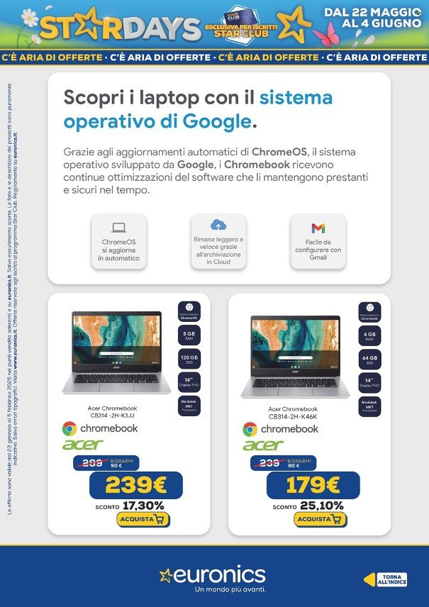 Volantino Euronics - 22/5/2025 - 4/6/2025. Pagina 1