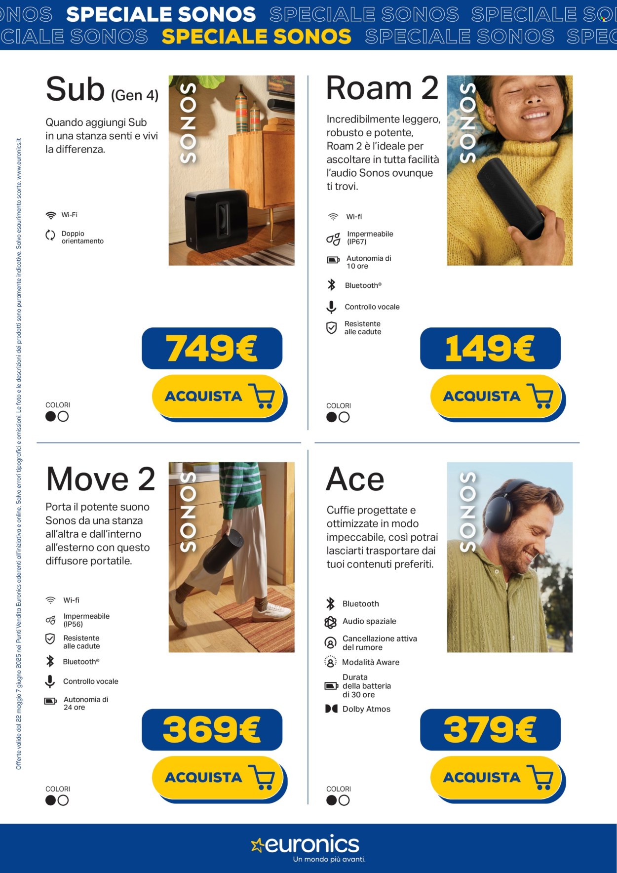 Volantino Euronics - 22/5/2025 - 7/6/2025. Pagina 1