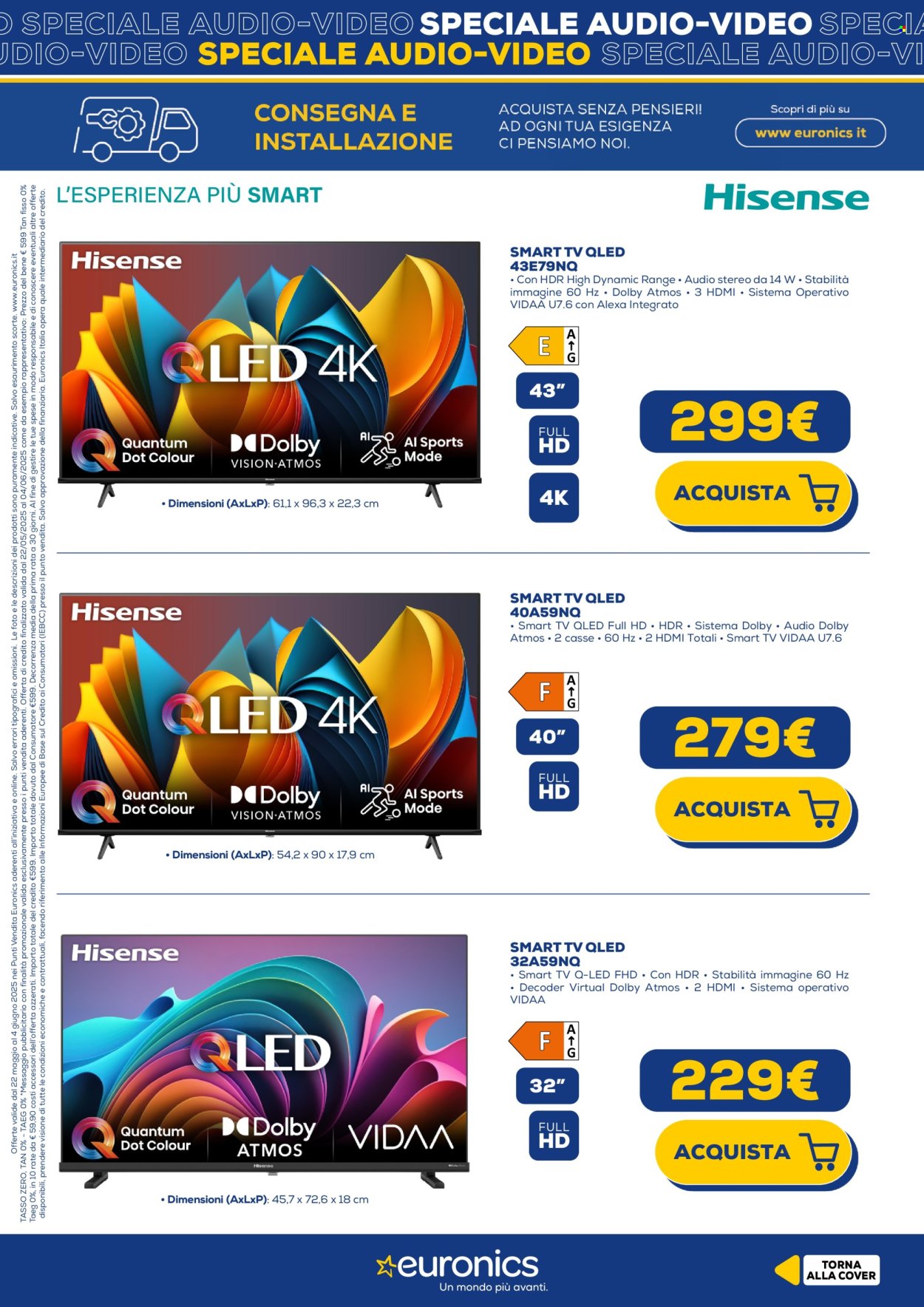 Volantino Euronics - 22/5/2025 - 4/6/2025. Pagina 1