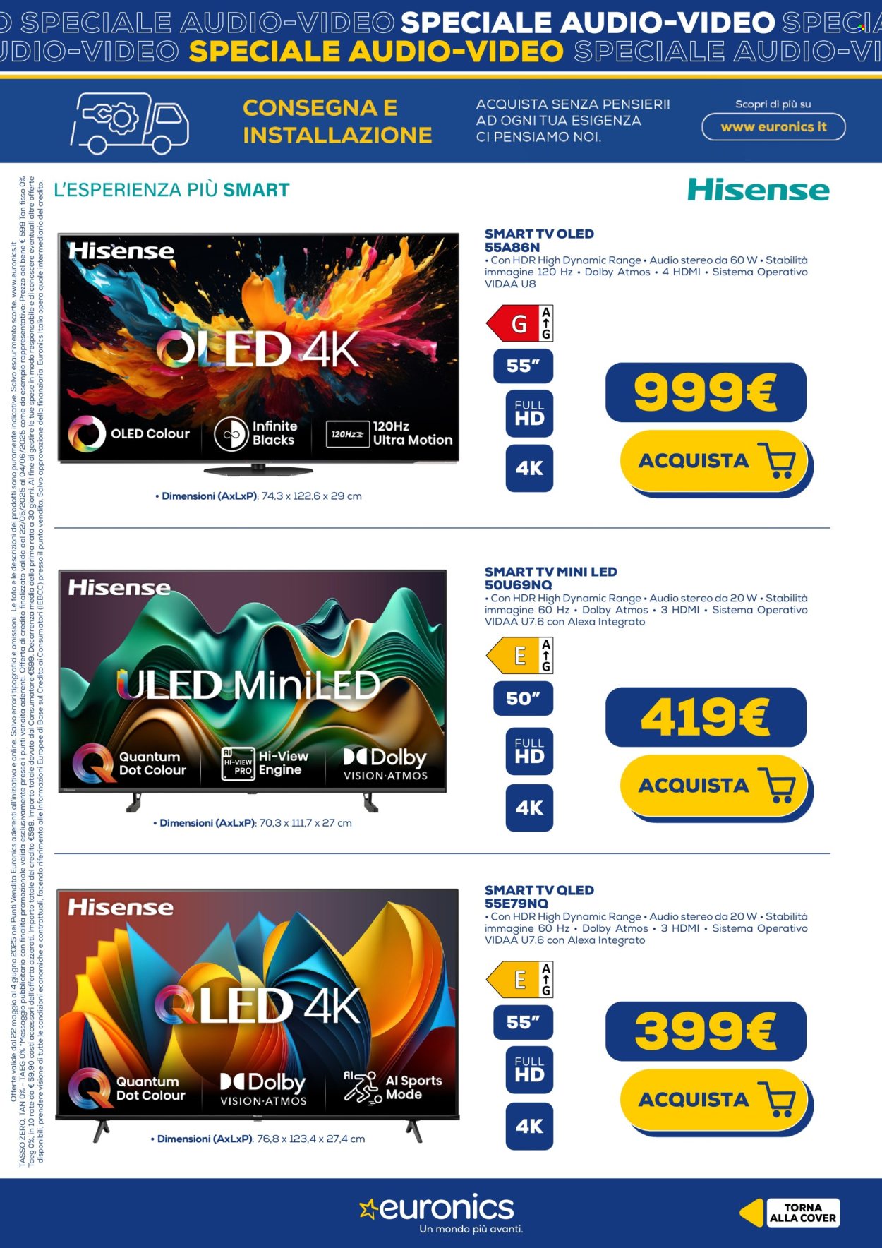 Volantino Euronics - 22/5/2025 - 4/6/2025. Pagina 1