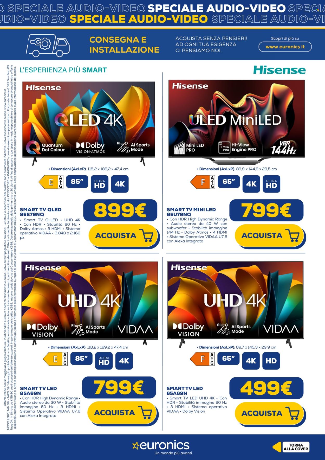Volantino Euronics - 22/5/2025 - 4/6/2025. Pagina 1