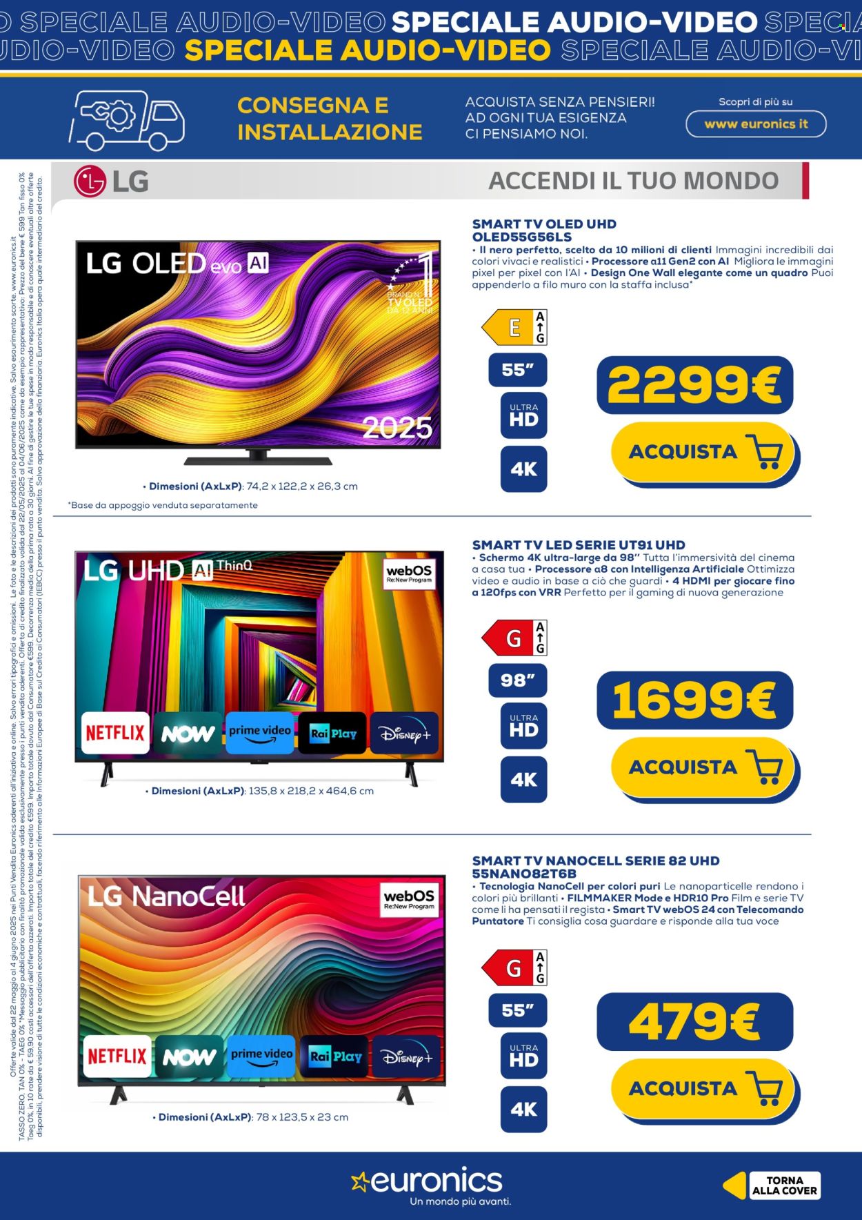 Volantino Euronics - 22/5/2025 - 4/6/2025. Pagina 1