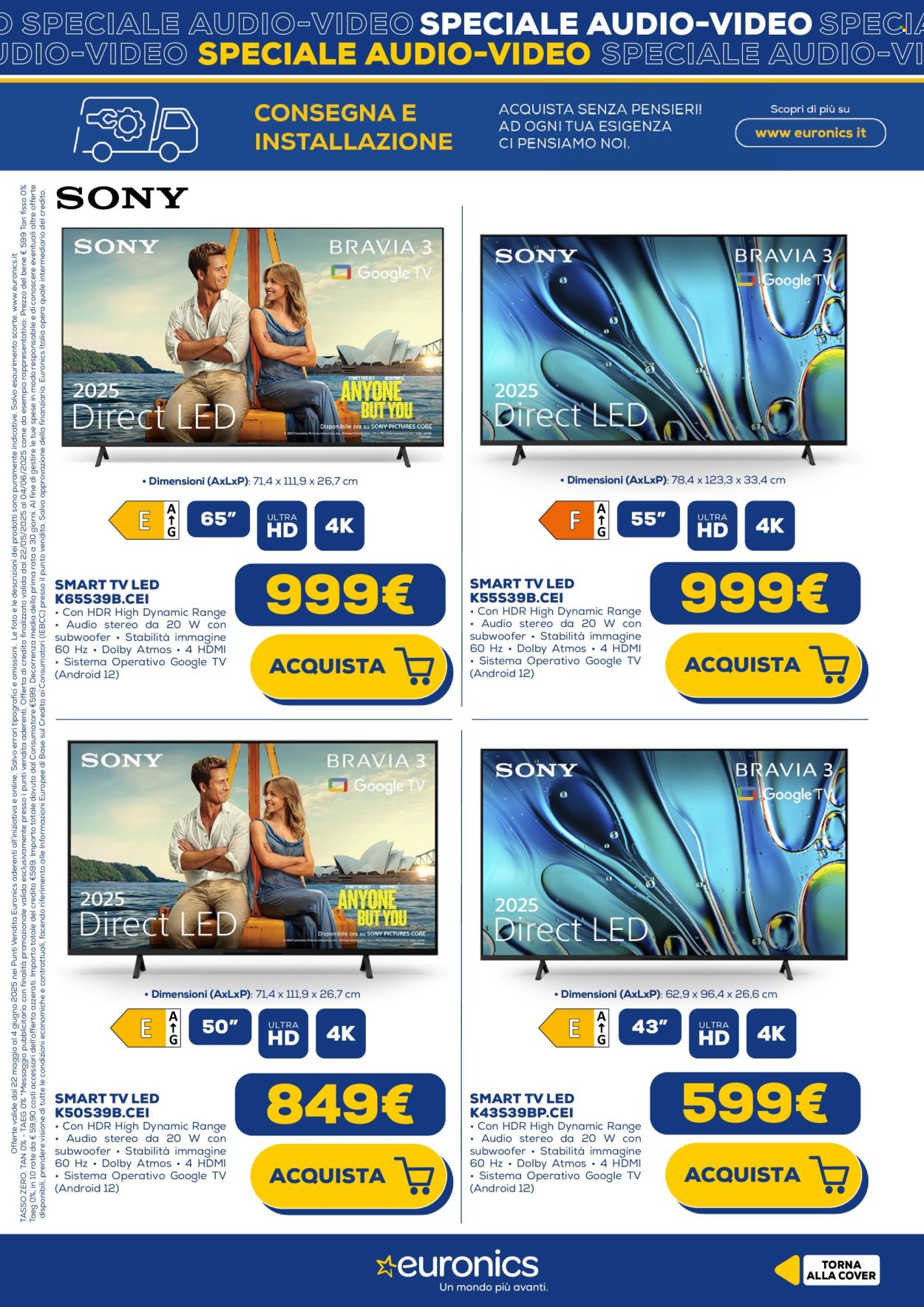 Volantino Euronics - 22/5/2025 - 4/6/2025. Pagina 1