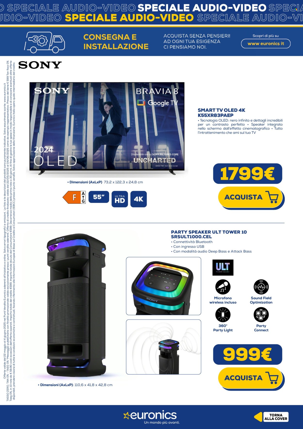 Volantino Euronics - 22/5/2025 - 4/6/2025. Pagina 1