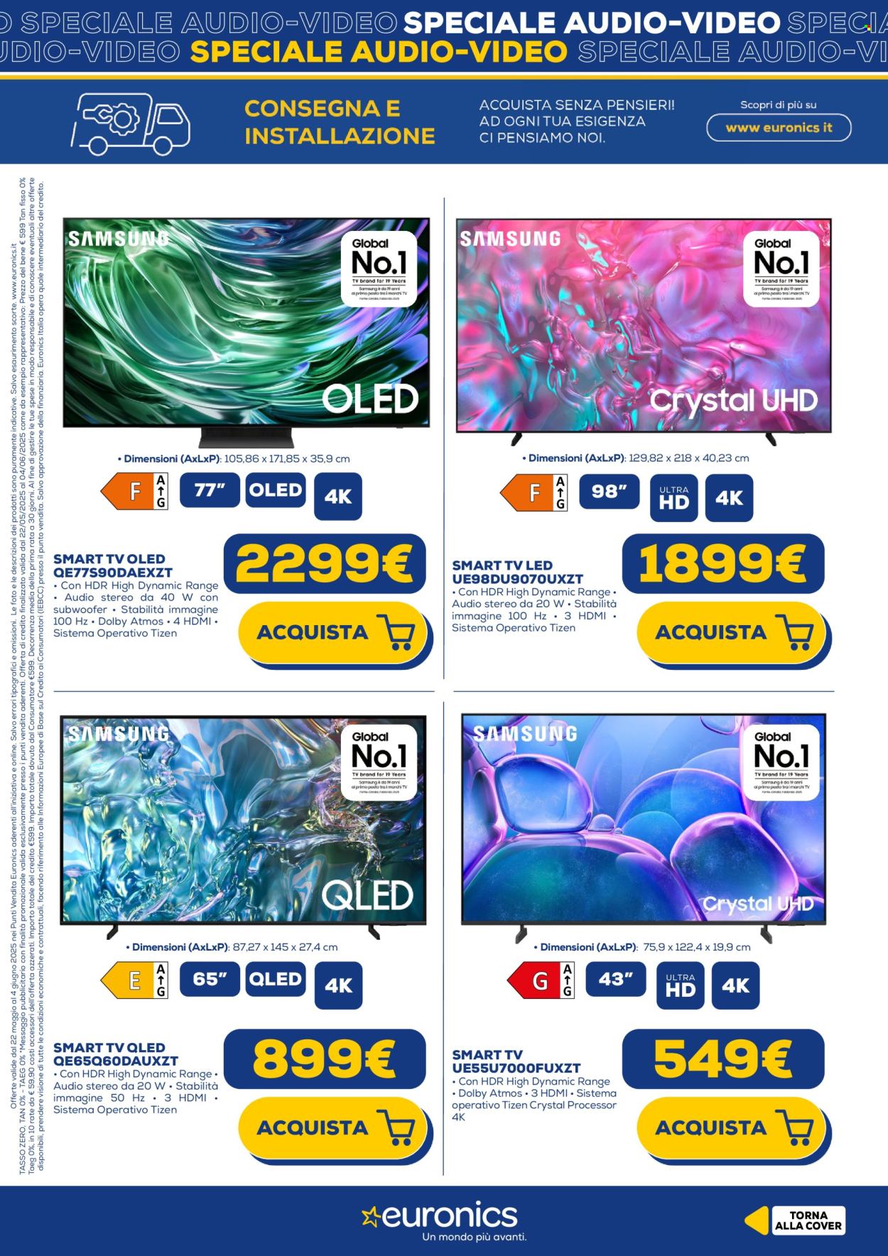 Volantino Euronics - 22/5/2025 - 4/6/2025. Pagina 1