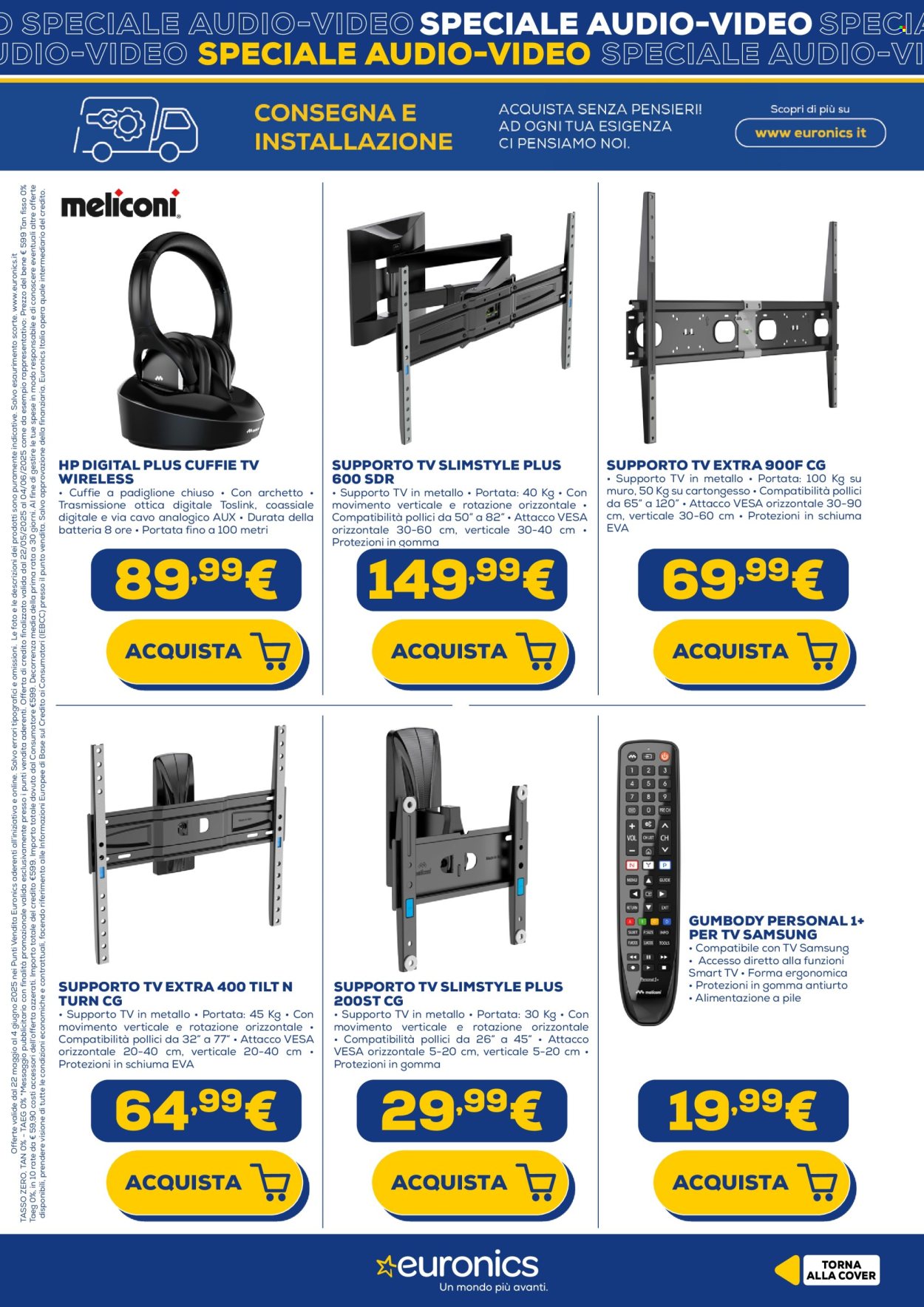 Volantino Euronics - 22/5/2025 - 4/6/2025. Pagina 1