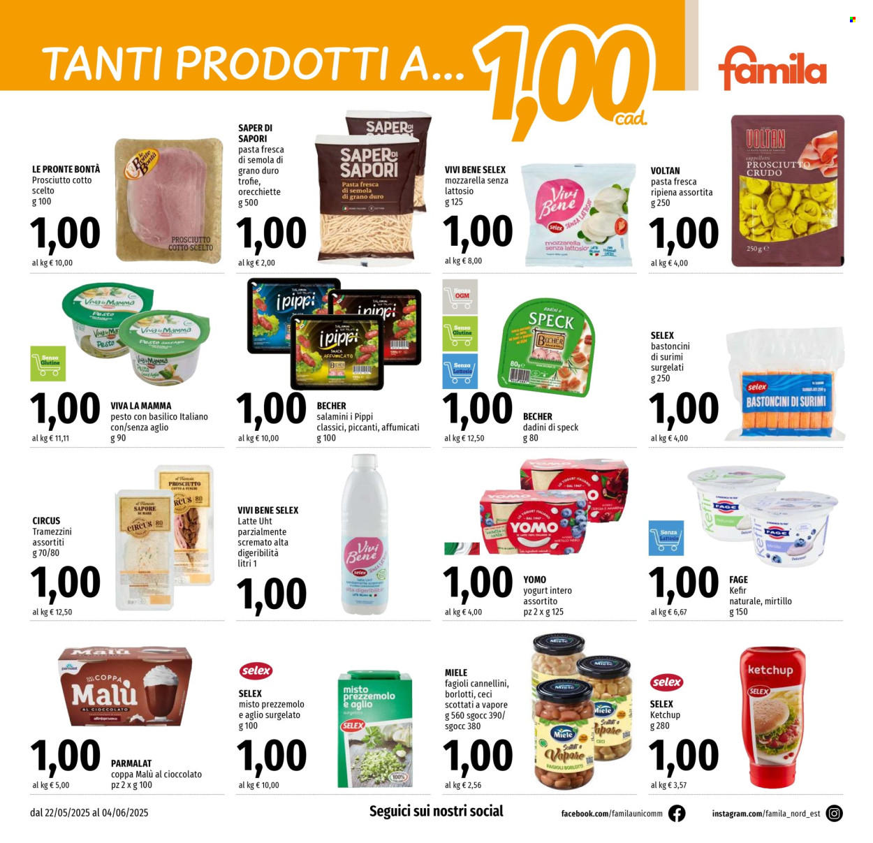 Volantino Famila - 22/5/2025 - 4/6/2025. Pagina 1