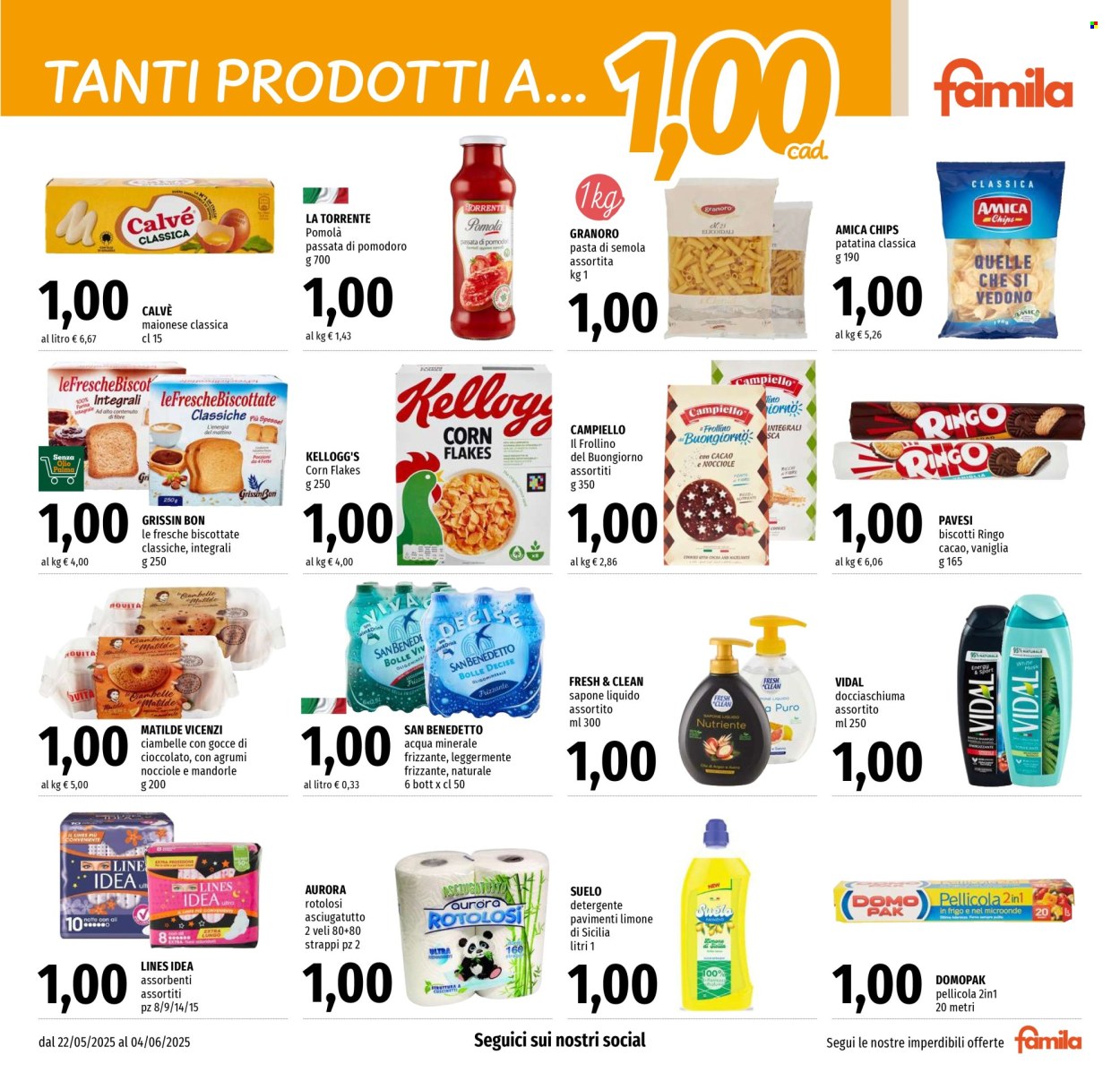 Volantino Famila - 22/5/2025 - 4/6/2025. Pagina 1