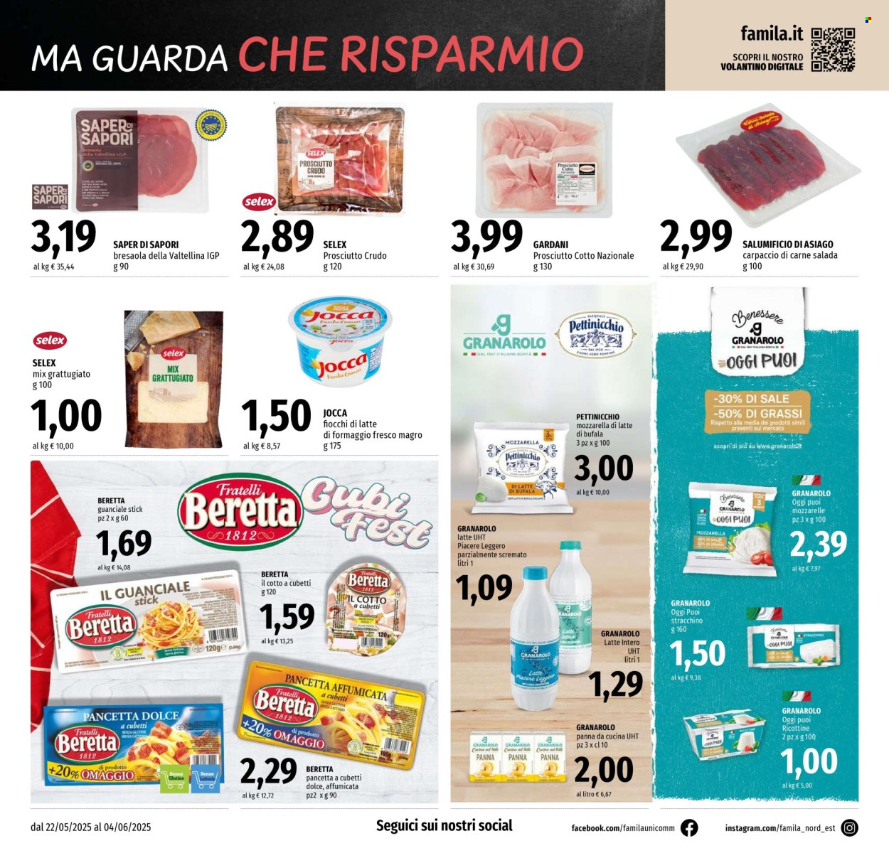 Volantino Famila - 22/5/2025 - 4/6/2025. Pagina 1