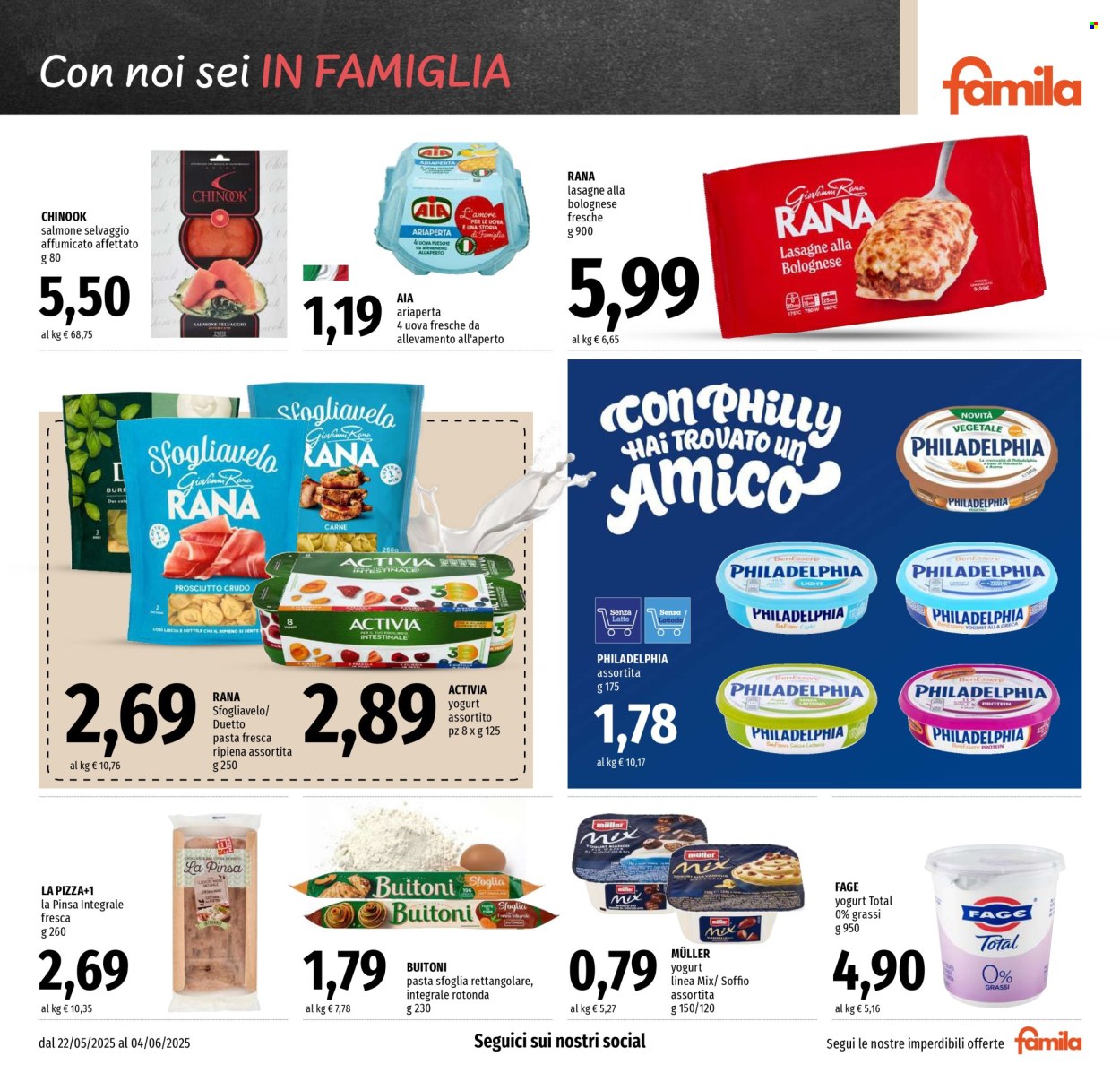 Volantino Famila - 22/5/2025 - 4/6/2025. Pagina 1