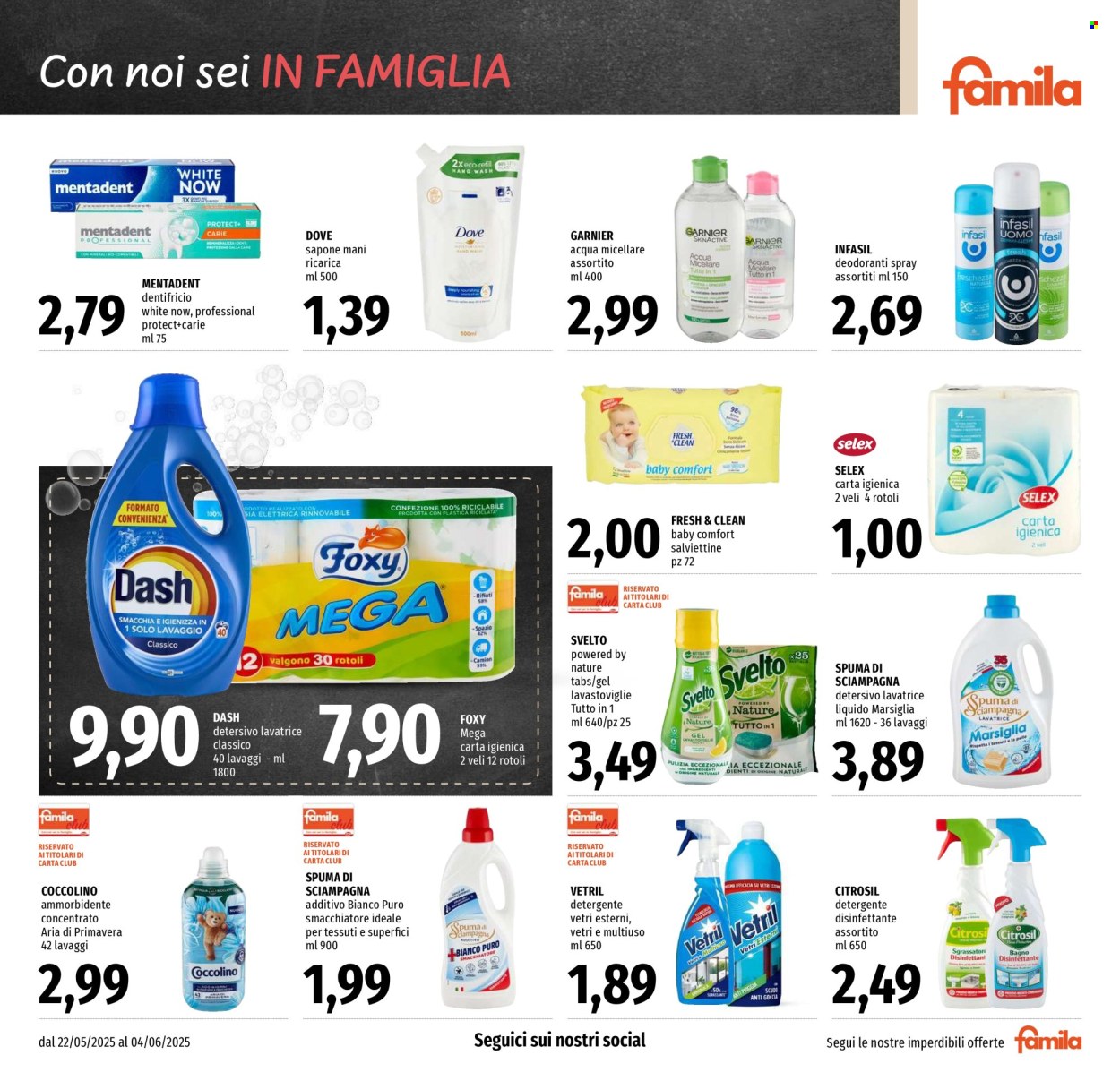 Volantino Famila - 22/5/2025 - 4/6/2025. Pagina 1