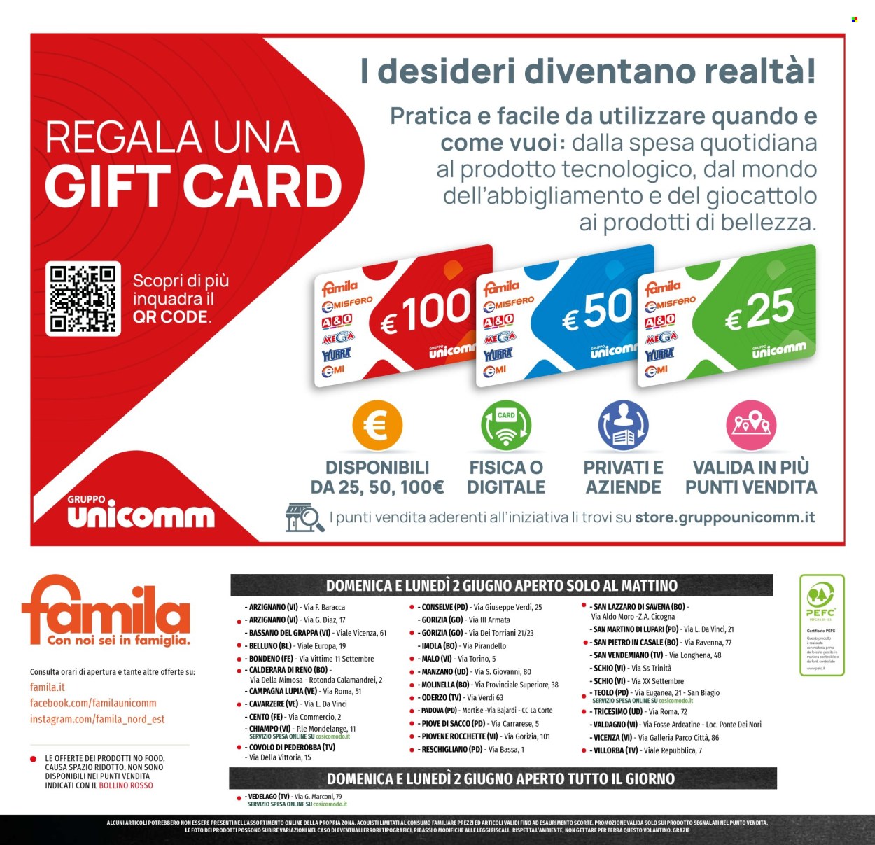 Volantino Famila - 22/5/2025 - 4/6/2025. Pagina 1