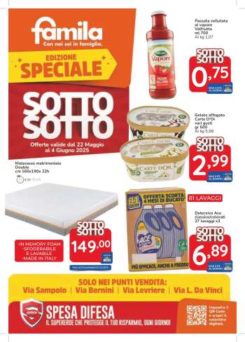 Volantino Famila - 22/5/2025 - 4/6/2025.