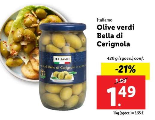 Olive verdi Bella di Cerignola