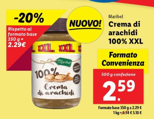 Maribel Crema di arachidi 100% XXL