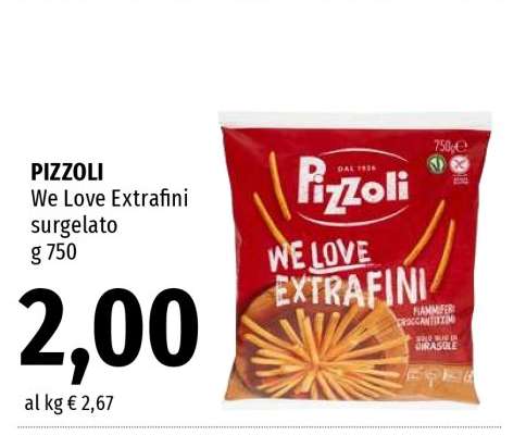 PIZZOLI We Love Extrafini surgelato