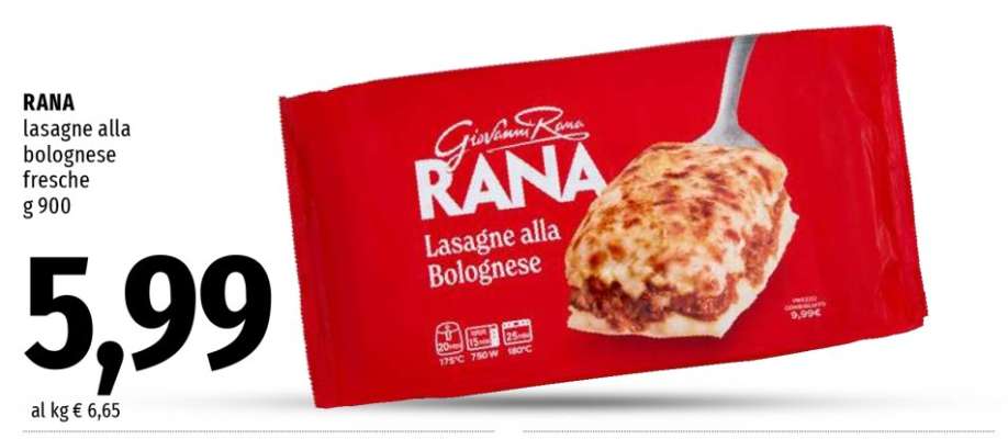 RANA lasagne alla bolognese fresche