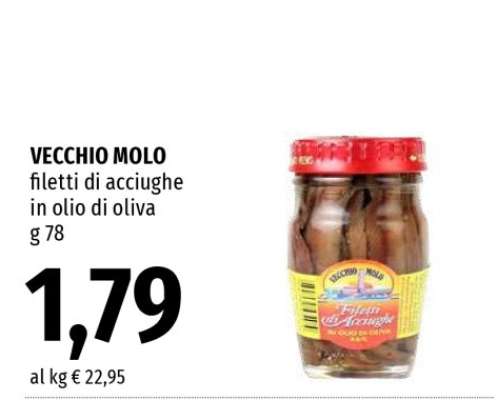 VECCHIO MOLO filetti di acciughe in olio di oliva