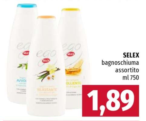 SELEX bagnoschiuma assortito