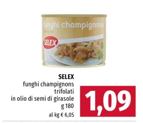 SELEX funghi champignons trifolati