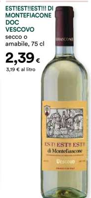 EST! EST!! EST!!! DI MONTEFIASCONE DOC VESCOVO
