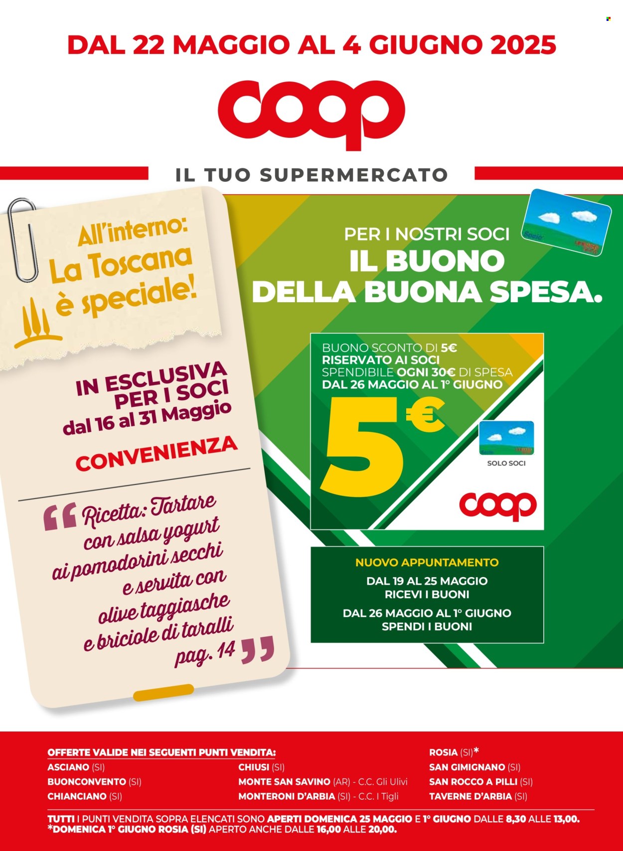 Volantino Coop - 22/5/2025 - 4/6/2025. Pagina 1