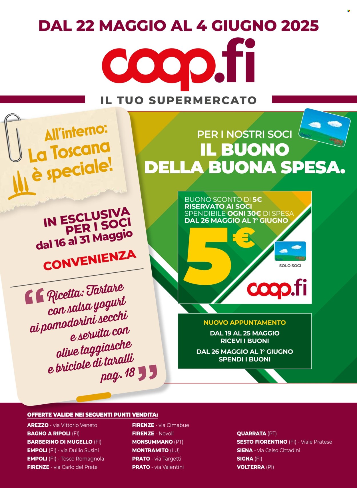 Volantino Coop - 22/5/2025 - 4/6/2025. Pagina 1