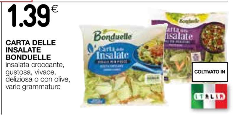 CARTA DELLE INSALATE BONDUELLE
