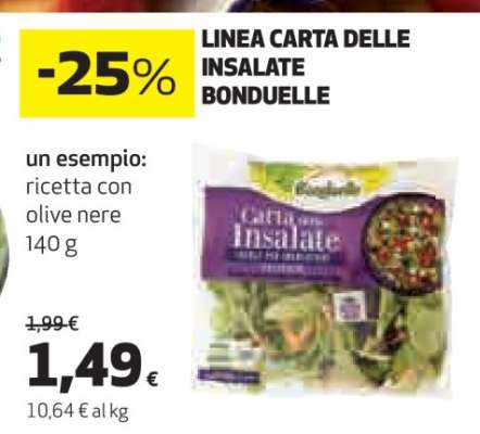 Linea Carta delle Insalate Bonduelle