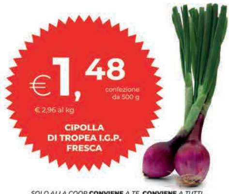 Cipolla di Tropea I.G.P. fresca