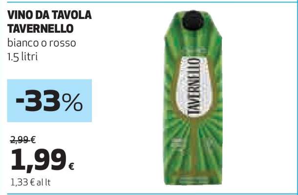 Vino da Tavola Tavernello