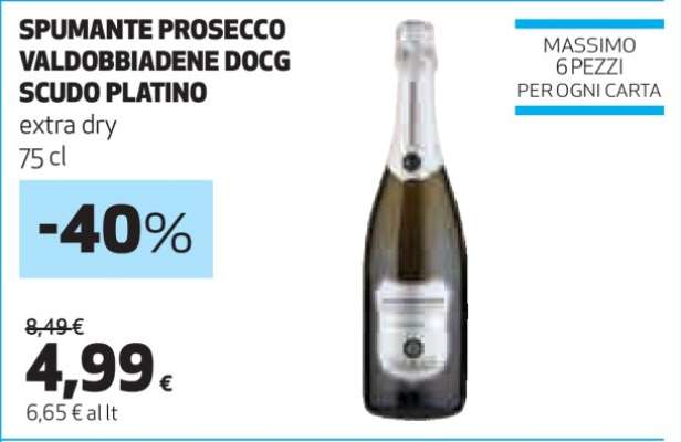 Spumante Prosecco Valdobbiadene DOCG Scudo Platino