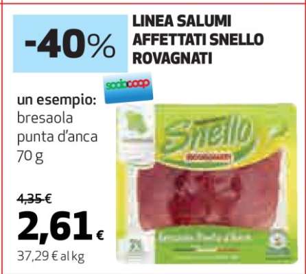 LINEA SALUMI AFFETTATI SNELLO ROVAGNATI
