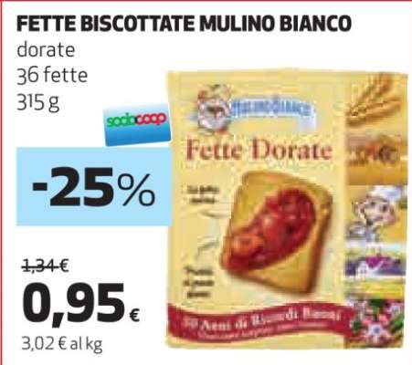 Fette Biscottate Mulino Bianco